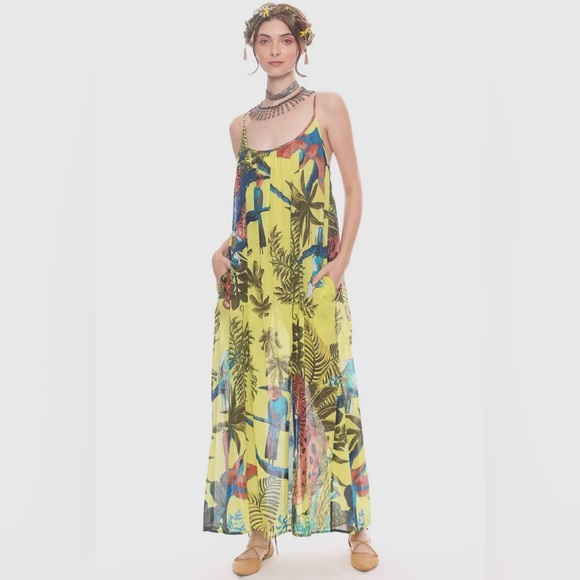 Aratta 🌸Tropical Print Maxi Dress - Picture 3 of 4